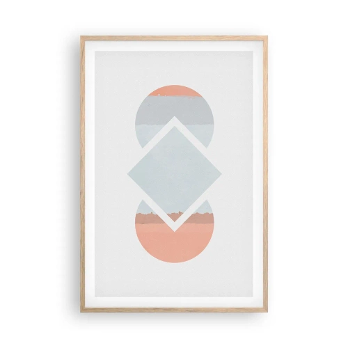 Poster in light oak frame - Situation Is Clear - 61x91 cm