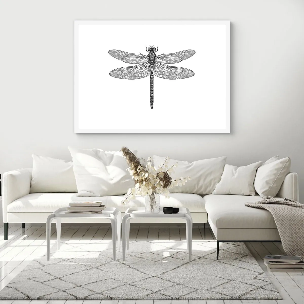 Poster in white frmae - Precision of Nature - 50x40 cm