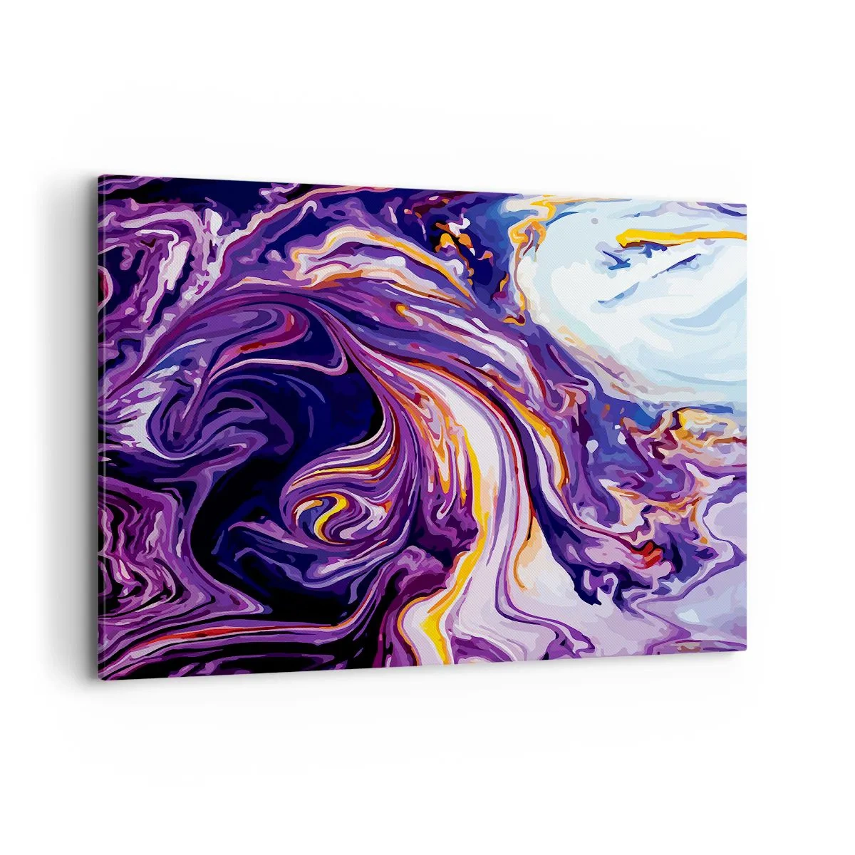 Canvas picture - Bending of Space in Purple - 100x70 cm