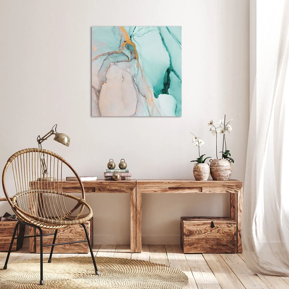 Canvas picture - Dance of Shapes and Colours - 70x70 cm