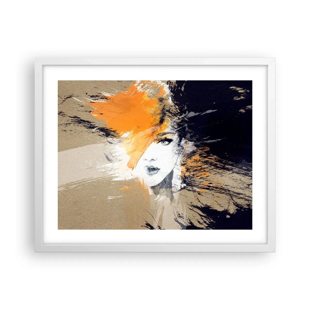 Poster in white frmae - And There Was Light - 50x40 cm
