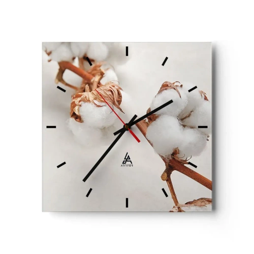 Wall clock - Clock on glass - Just Cuddle It - 40x40 cm