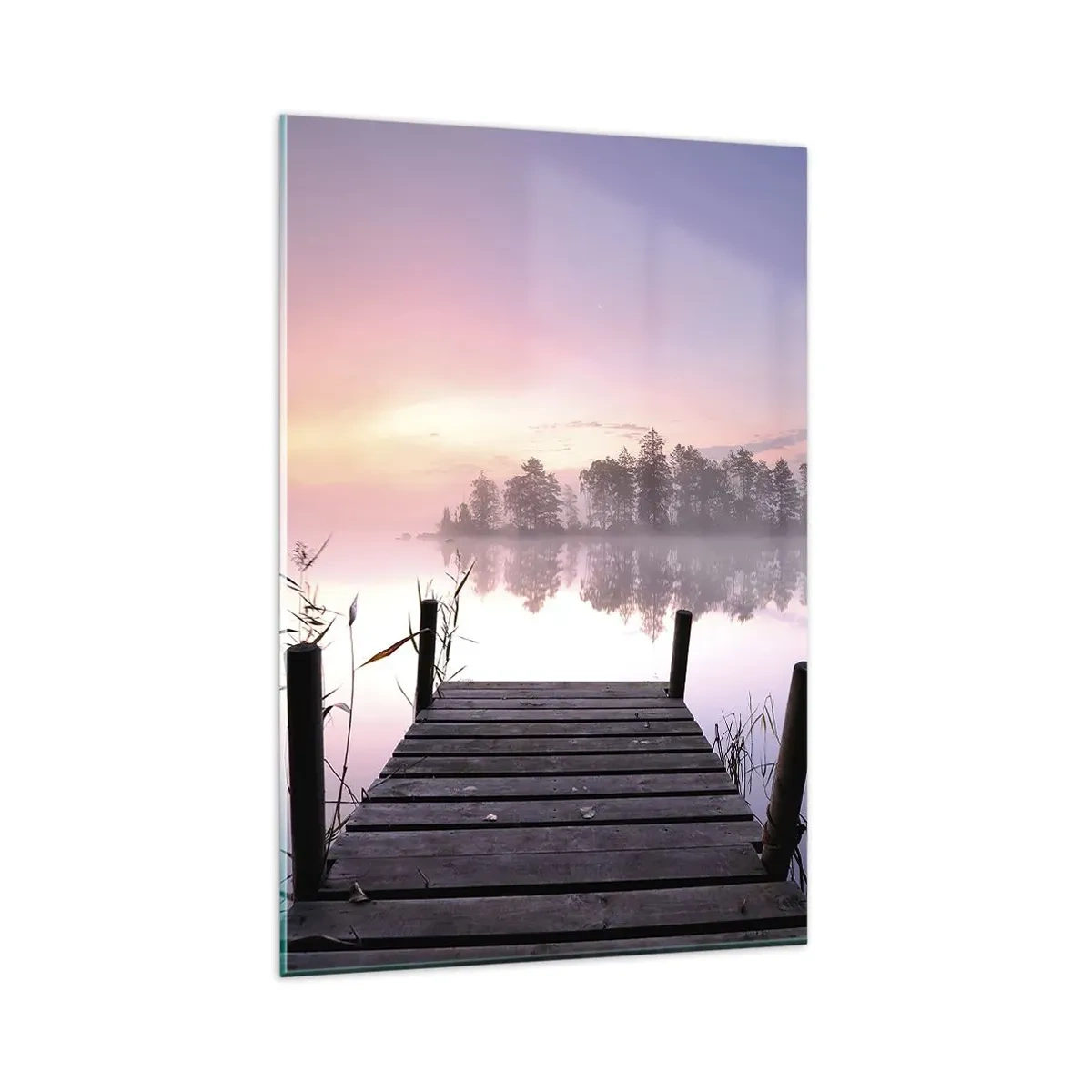 Glass picture - Out from a Lilac Fog… - 80x120 cm