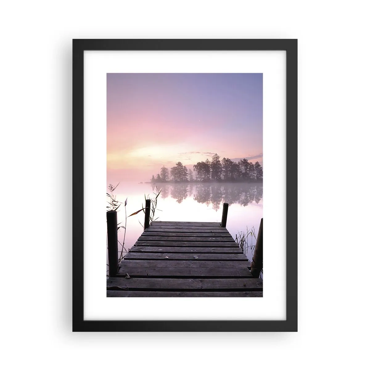 Poster in black frame - Out from a Lilac Fog… - 30x40 cm