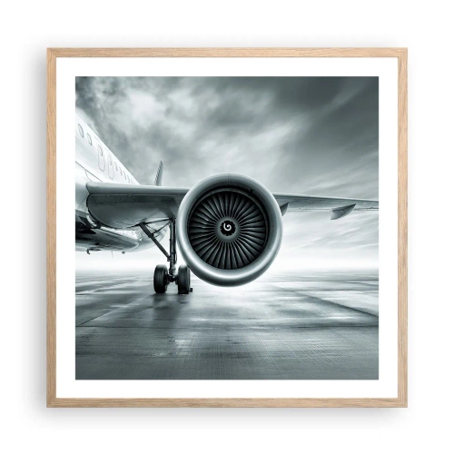 Poster in light oak frame - There Is Power! - 60x60 cm