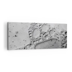 Canvas picture - Foamy Footprint - 120x50 cm