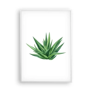 Poster in white frmae - Green - Power - Life - 70x100 cm
