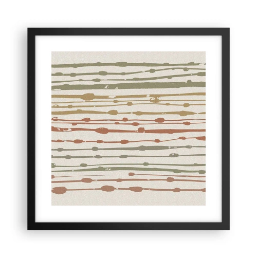 Poster in black frame - Musical Colour Notation - 40x40 cm