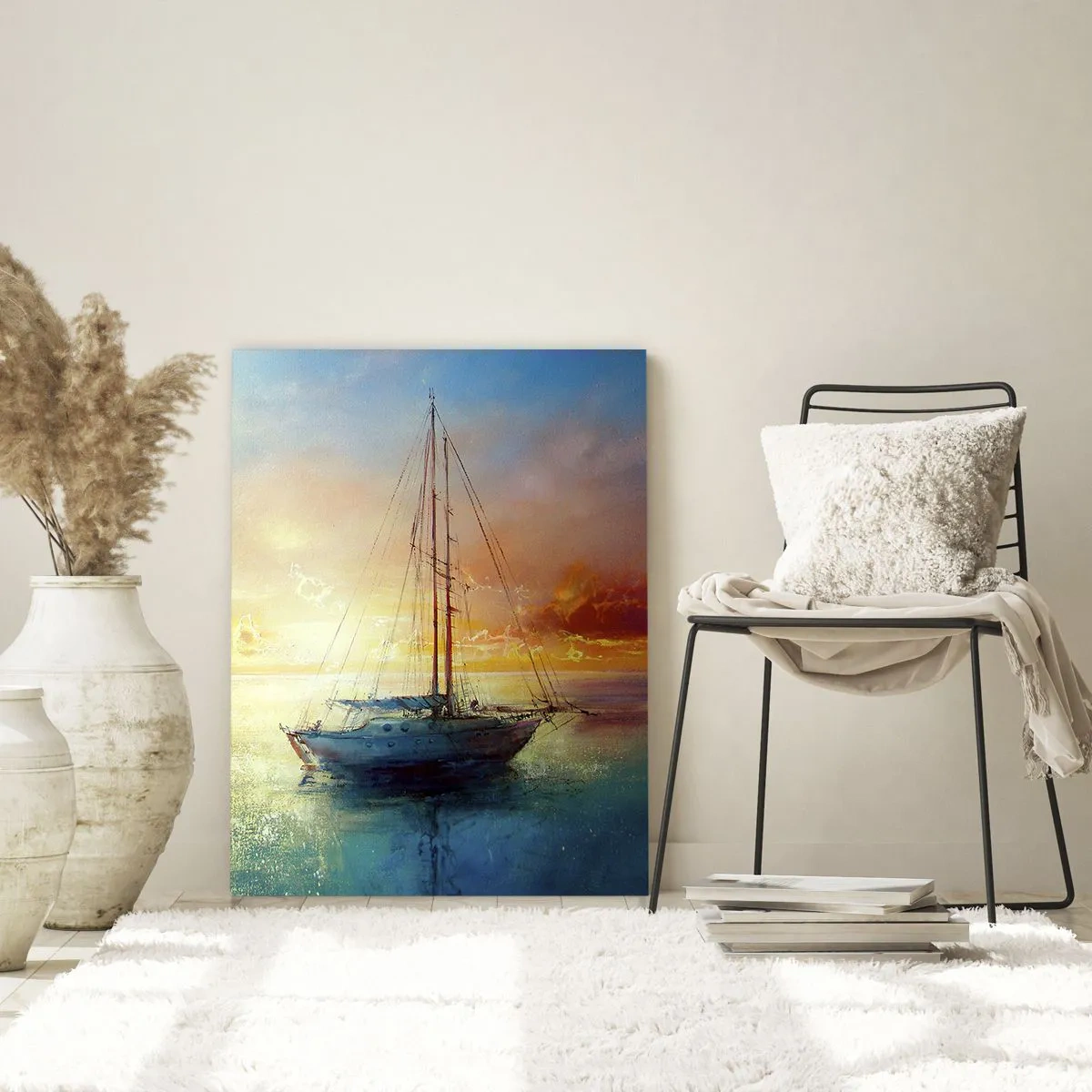 Glass picture - In a Golden Bay - 70x100 cm