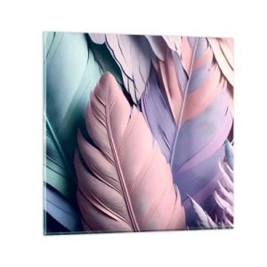 Glass picture - Birdie Chic - 70x70 cm