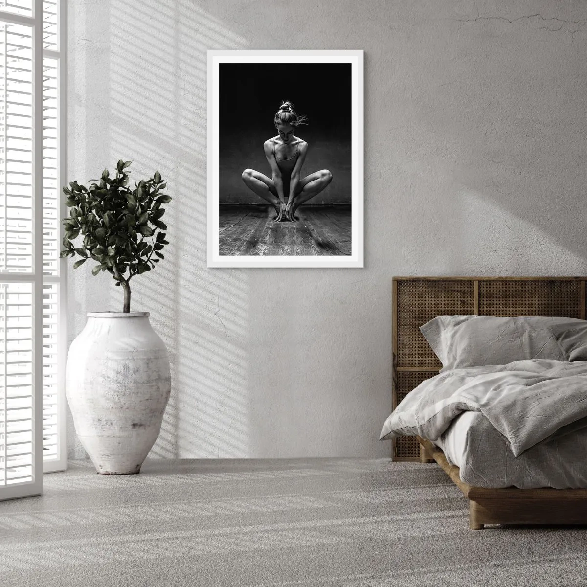 Poster in white frmae - Concentration of Dancing Energy - 30x40 cm