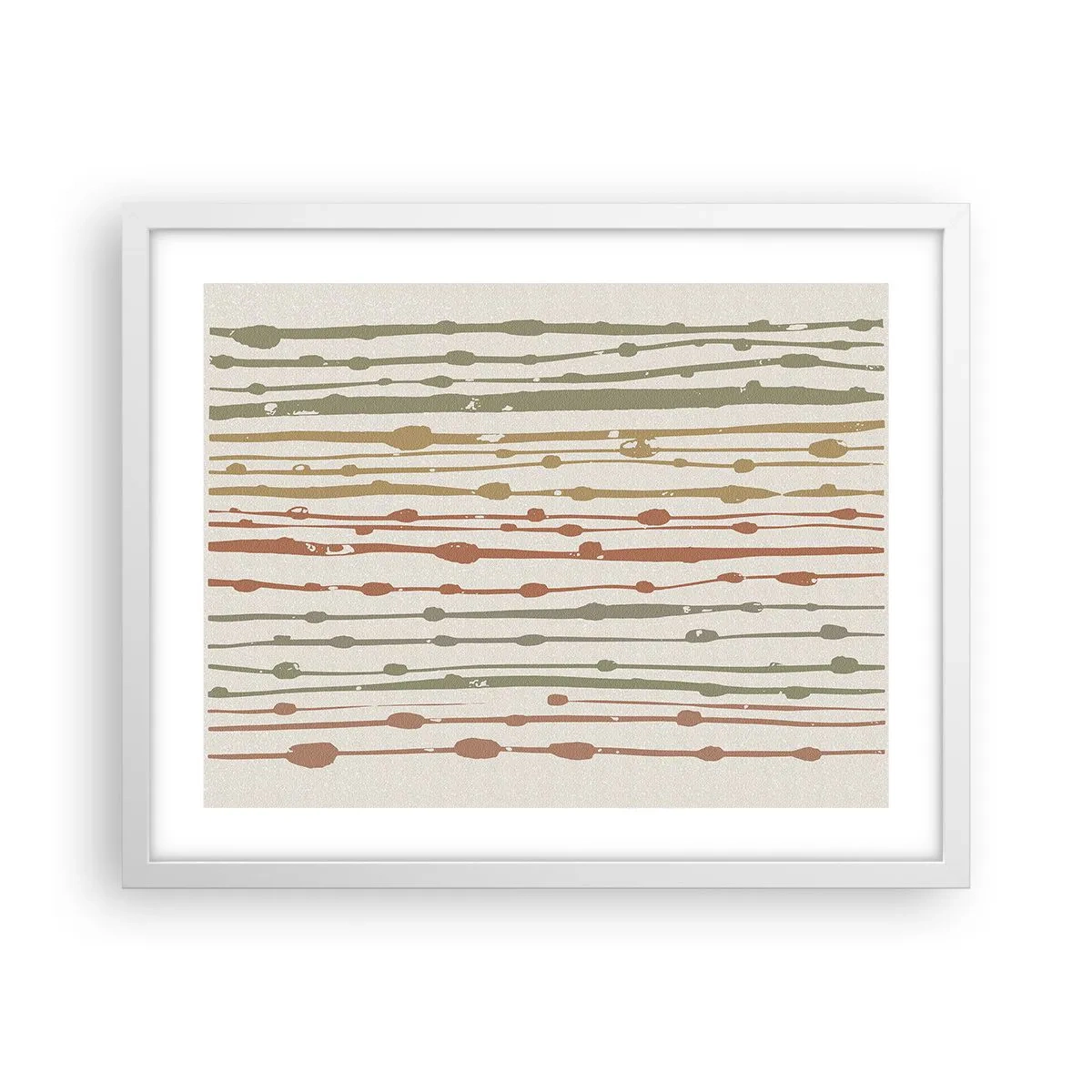 Poster in white frmae - Musical Colour Notation - 50x40 cm