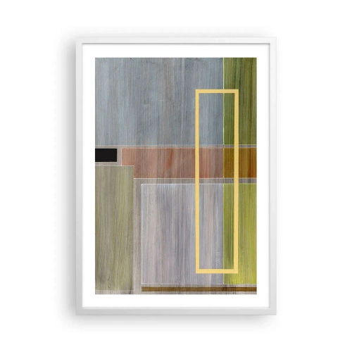 Poster in white frmae - Straight and Calm - 50x70 cm