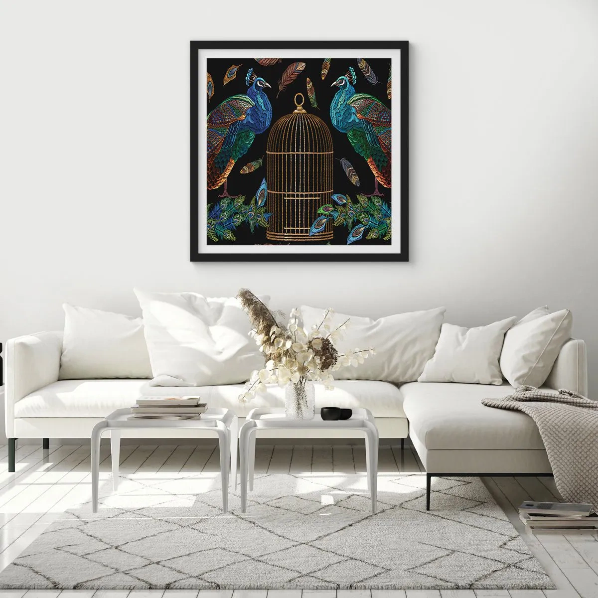 Poster in black frame - In Royal Robes - 40x40 cm
