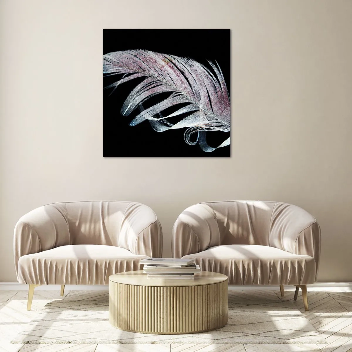 Glass picture - Think about Touch - 50x50 cm