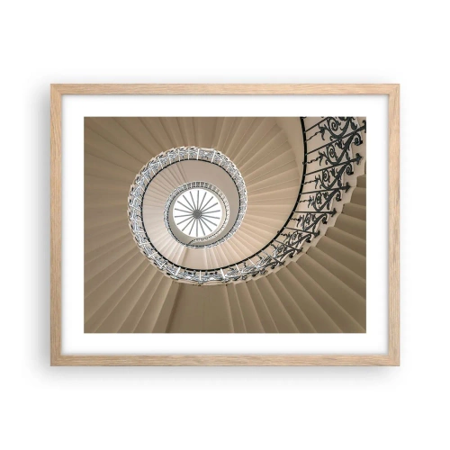 Poster in light oak frame - Inside the Shell - 50x40 cm