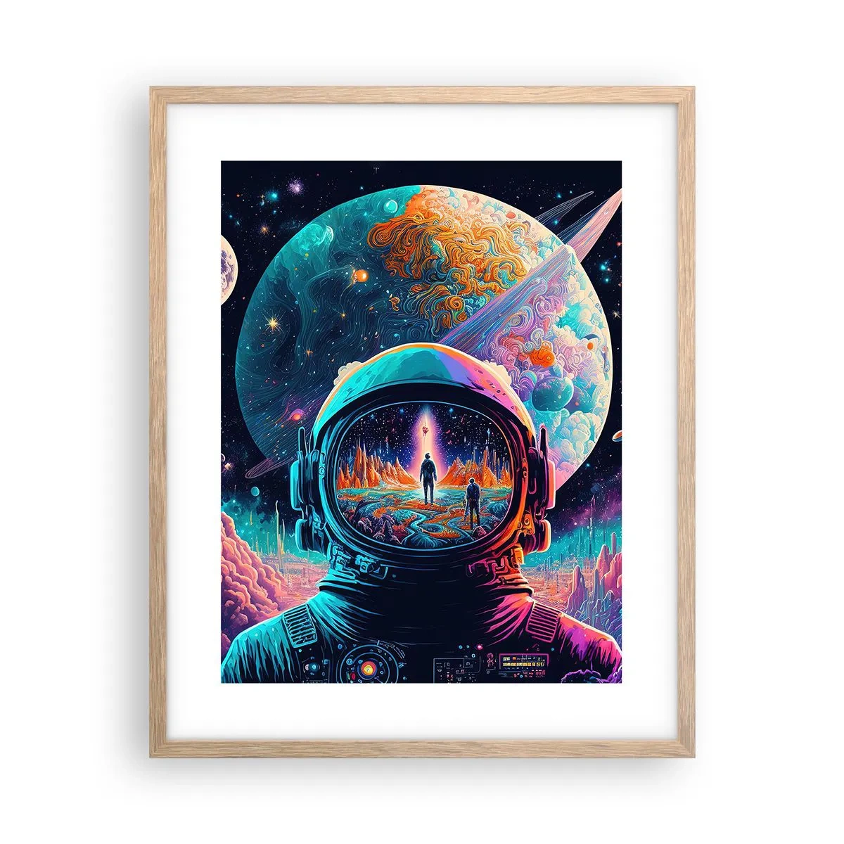 Poster in light oak frame - Philosophers Didn't Imagine This - 40x50 cm