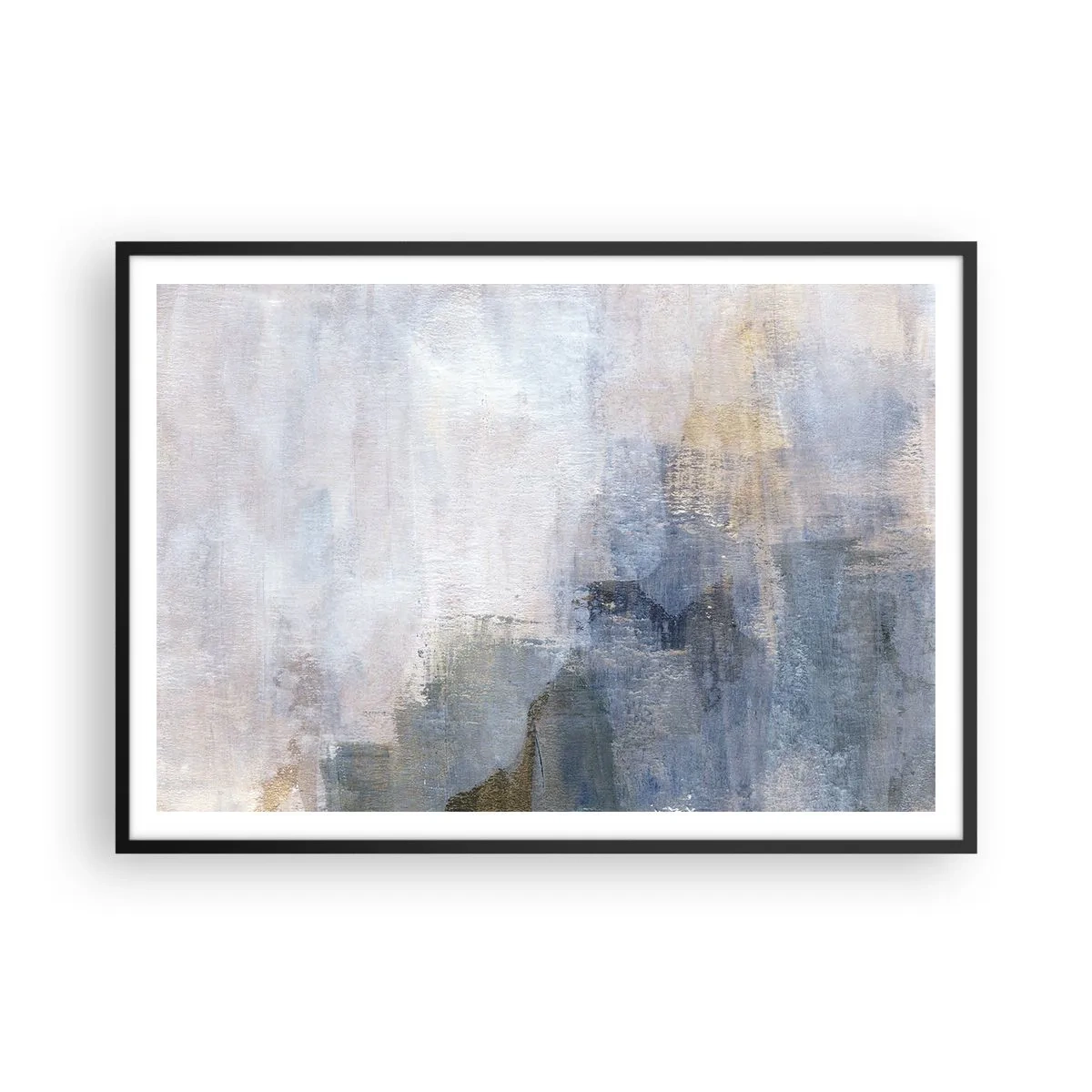 Poster in black frame - Tones and Chords of Colours - 100x70 cm