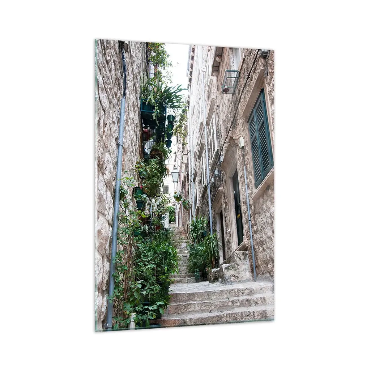 Glass picture - Charm of Old Town - 80x120 cm