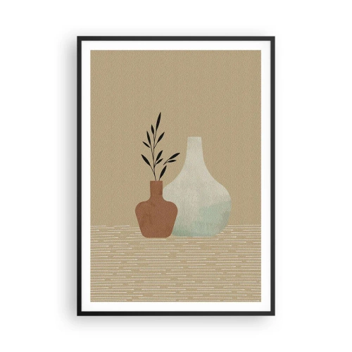 Poster in black frame - Vase and Idea of It - 70x100 cm