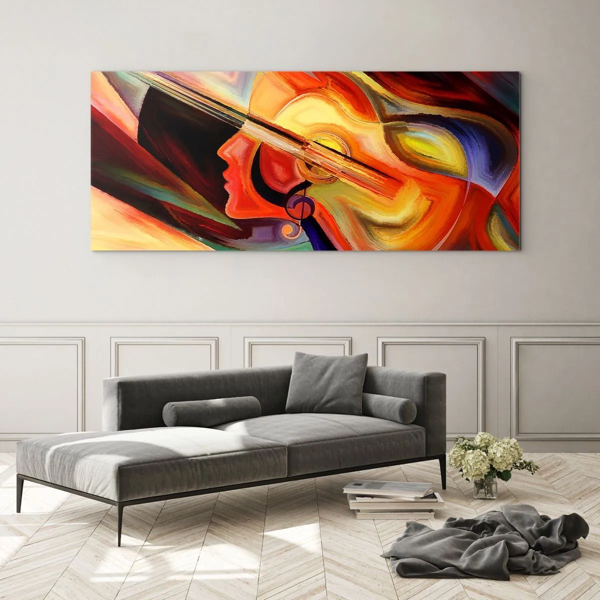 Glass picture - All Is Tuned Up - 160x50 cm