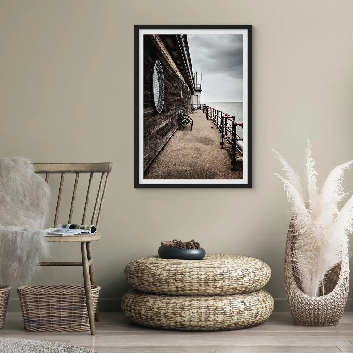 Poster in black frame - Time Has Stopped - 40x50 cm