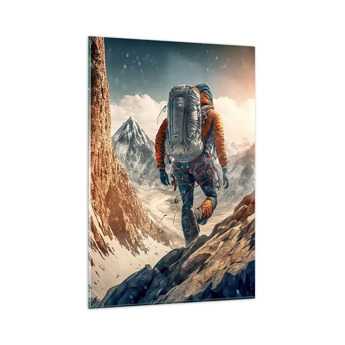 Glass picture - Lonely Warrior - 80x120 cm