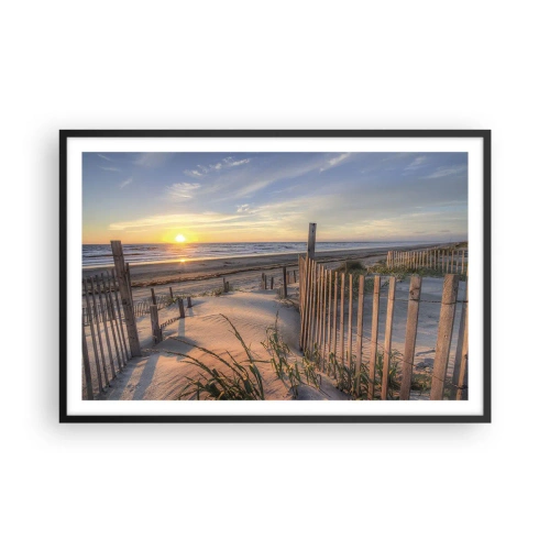 Poster in black frame - Light and Shade of the Wind - 91x61 cm