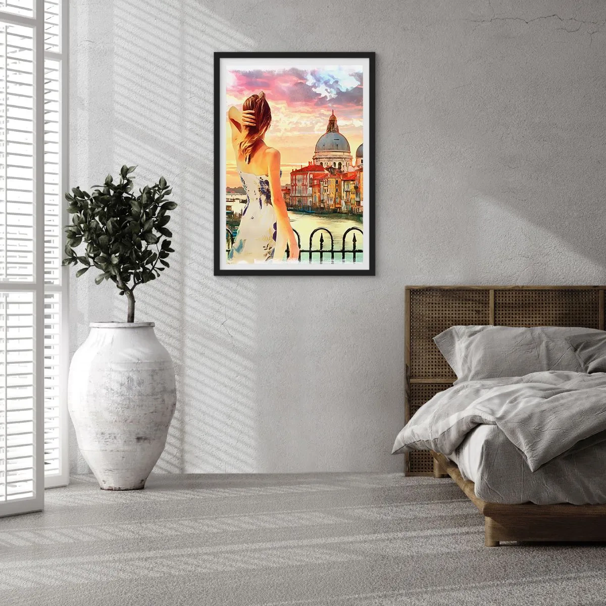 Poster in black frame - Venice Adventure - 70x100 cm