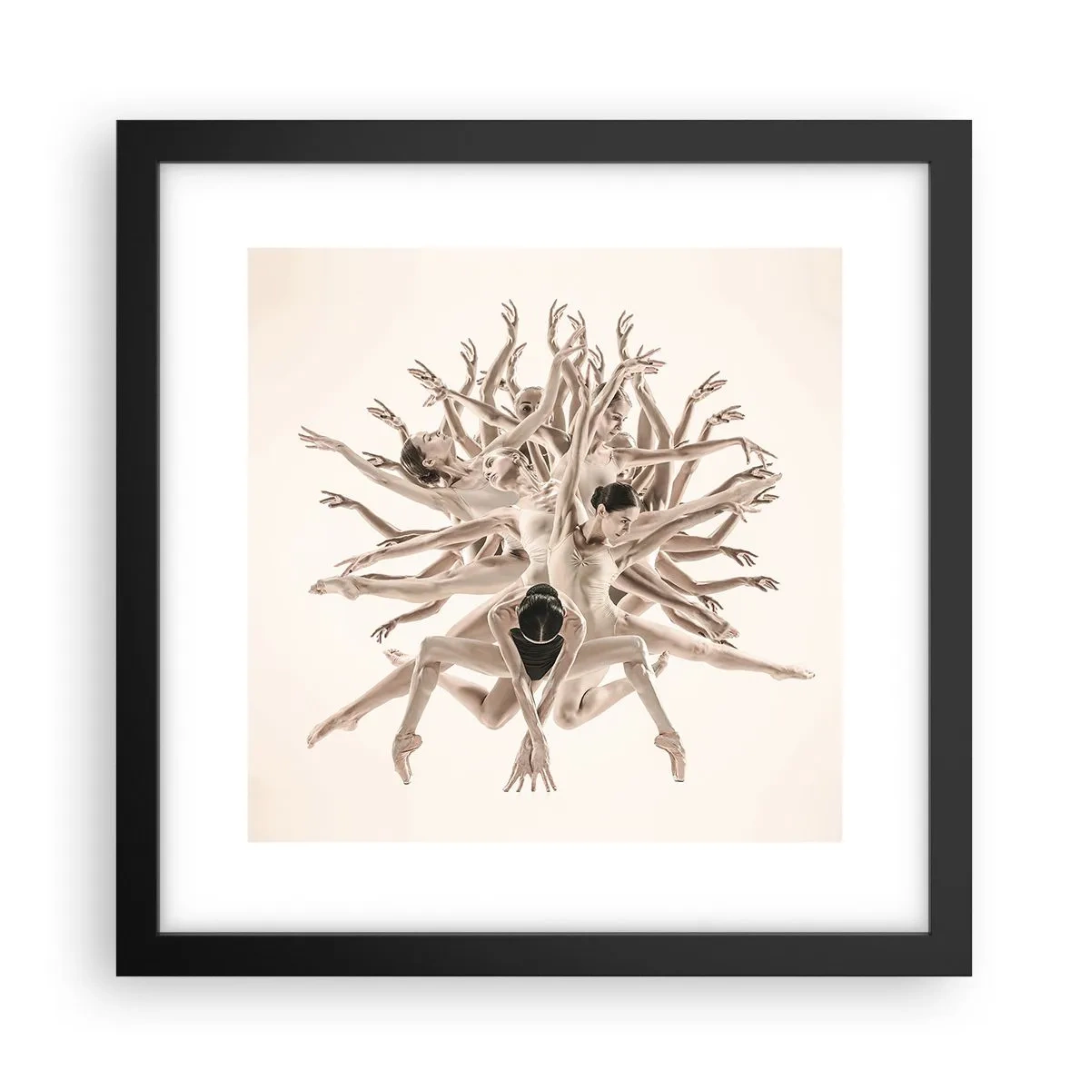 Poster in black frame - Dance in Bloom - 30x30 cm