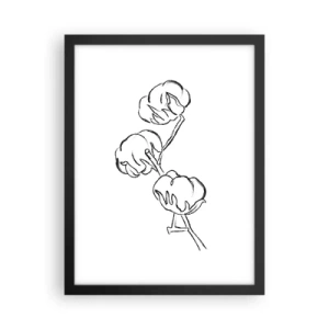 Poster in black frame - Cotton Fluff - 30x40 cm