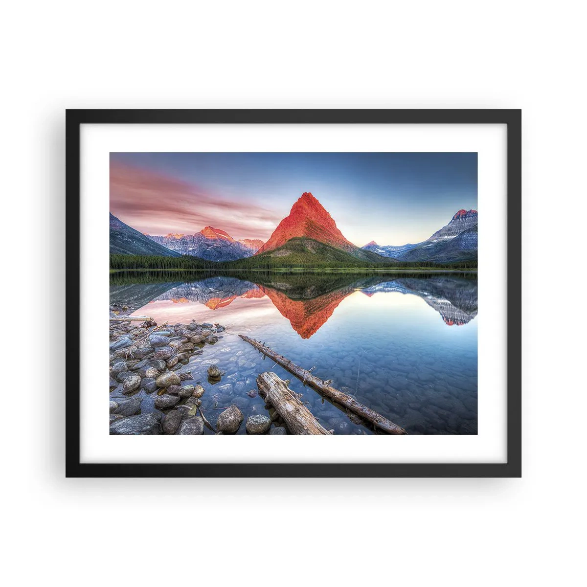 Poster in black frame - Heat and Cold - 50x40 cm