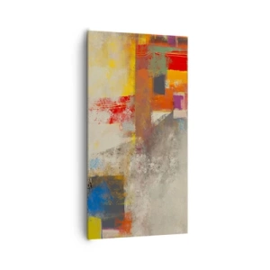 Canvas picture - Geometry of Colours - 65x120 cm
