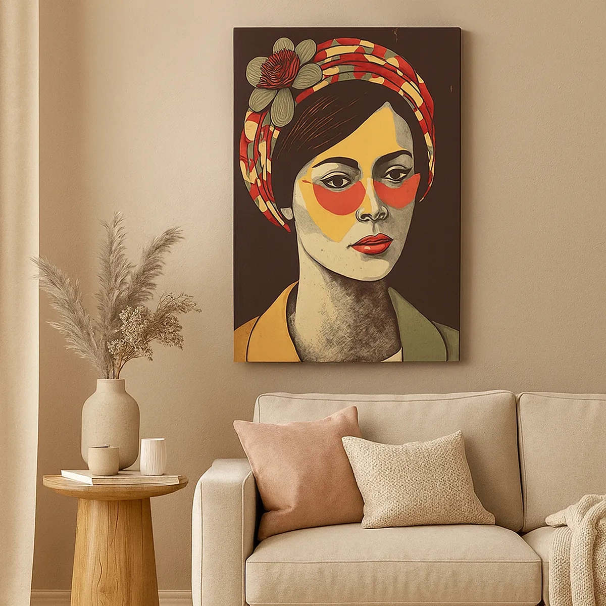Canvas picture - Coral Lady - 50x70 cm