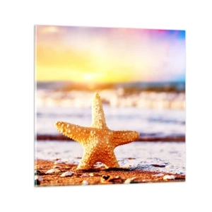 Glass picture - Sea Kiss - 40x40 cm