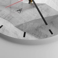 Clock face with lines