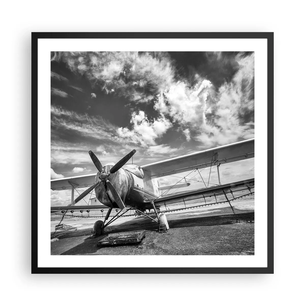 Poster in black frame - I Can't Wait! - 60x60 cm