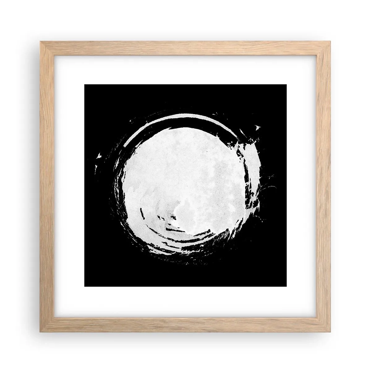 Poster in light oak frame - Good Solution - 30x30 cm