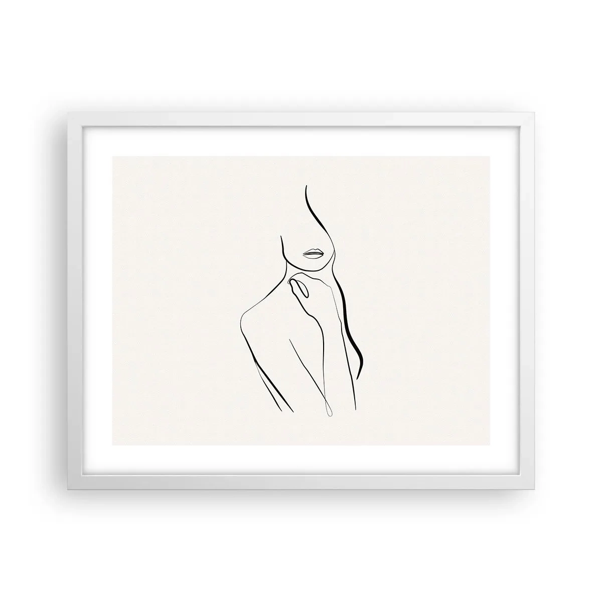 Poster in white frmae - Wave of Melancholy - 50x40 cm