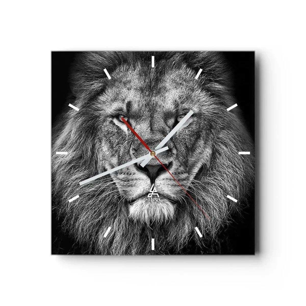 Wall clock - Clock on glass - In Coronation Clothes - 30x30 cm