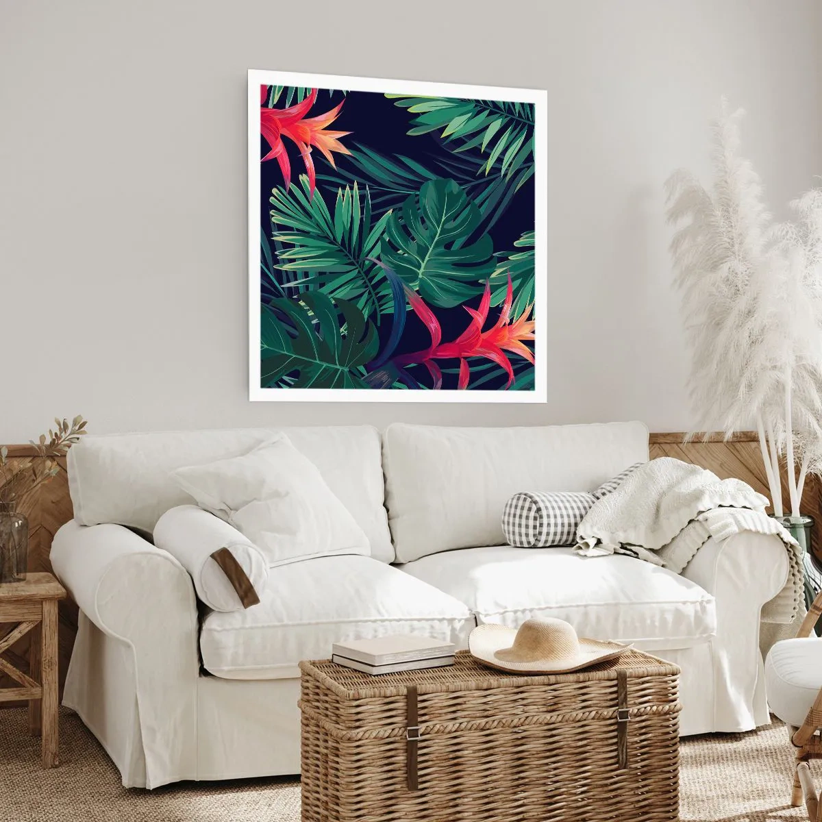 Poster - Burn in Green - 60x60 cm