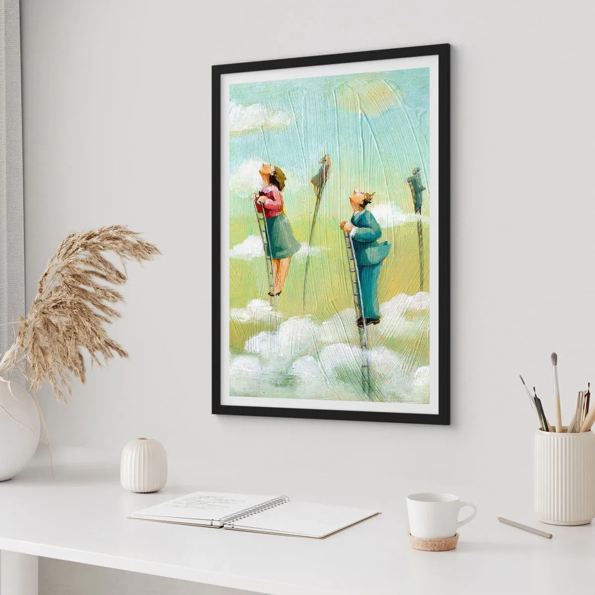 Poster in black frame - Following the Dream - 61x91 cm