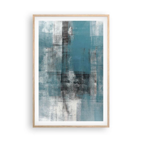 Poster in light oak frame - Water and Air - 61x91 cm