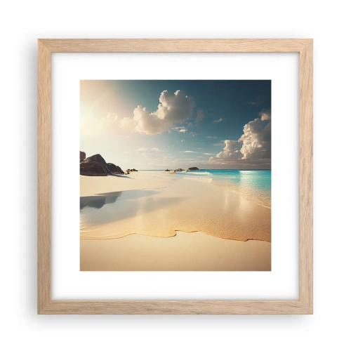 Poster in light oak frame - Dream Day - 30x30 cm
