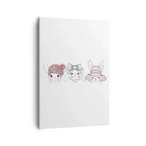 Canvas picture - Pensive Sad Cheerful - 50x70 cm