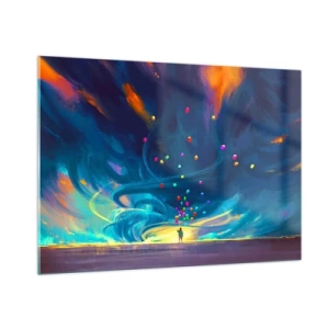 Glass picture - On Blue Wind - 100x70 cm