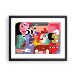 Poster in black frame - Picasso Sent Us - 40x30 cm