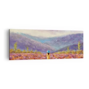 Canvas picture - In Lavendar World - 140x50 cm