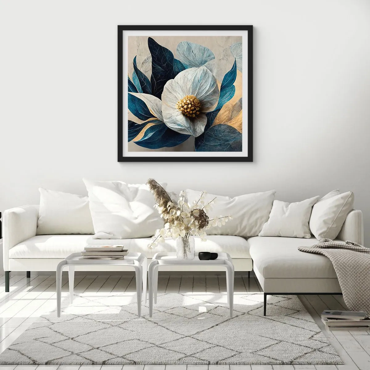 Poster in black frame - With a Heart of Gold - 50x50 cm