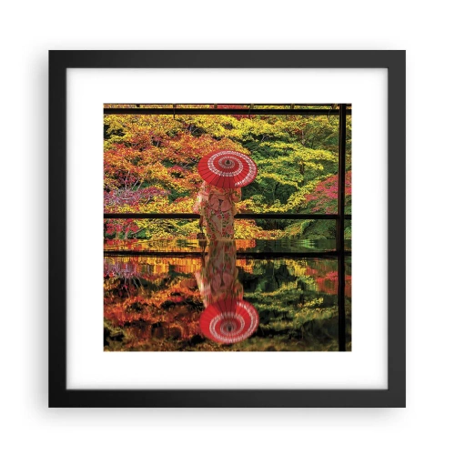 Poster in black frame - In a Temple of Nature - 30x30 cm